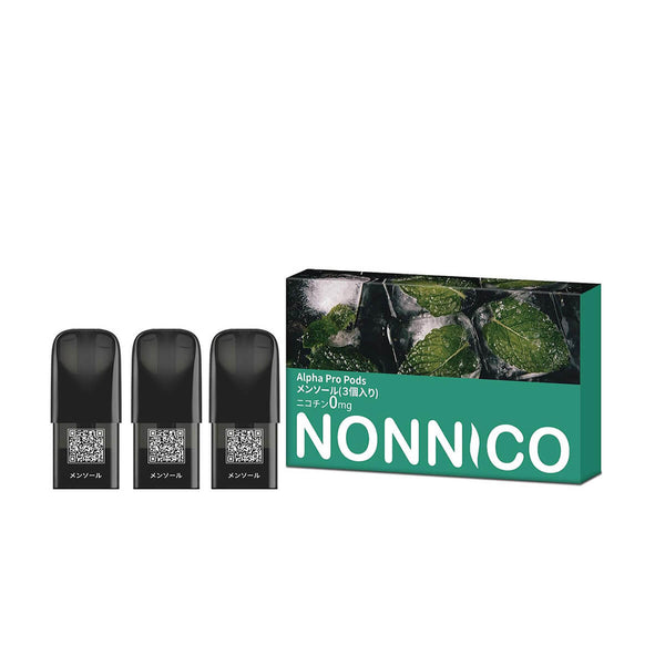 NONNICO Alpha POD型電子タバコ 専用カートリッジ フレーバーポッド３個入り（メンソール）